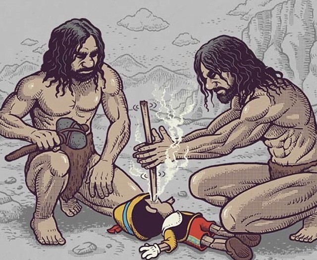 #caveman #prehistoric #Pinocchio #Fire #habal