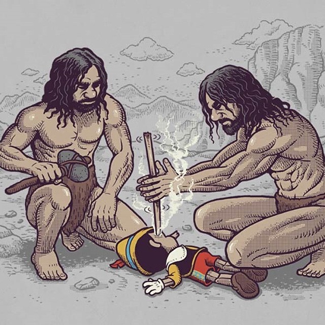 #caveman #prehistoric #Pinocchio #Fire #habal