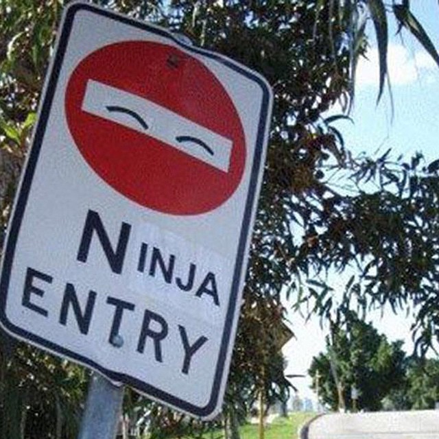 #roadsigns #ninja #entry #habal