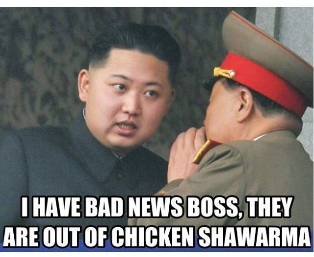 #badnews #no #chicken #shawarma  #northkorea #habal #هبل
#HabaLdotCom
#هبل_دوت_كوم