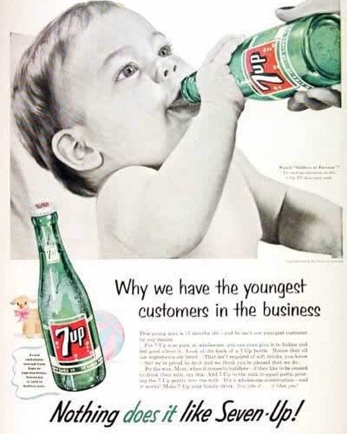 #wtf #7up for #babies #vintage #naive #ads #habal #هبل #habaldotcom